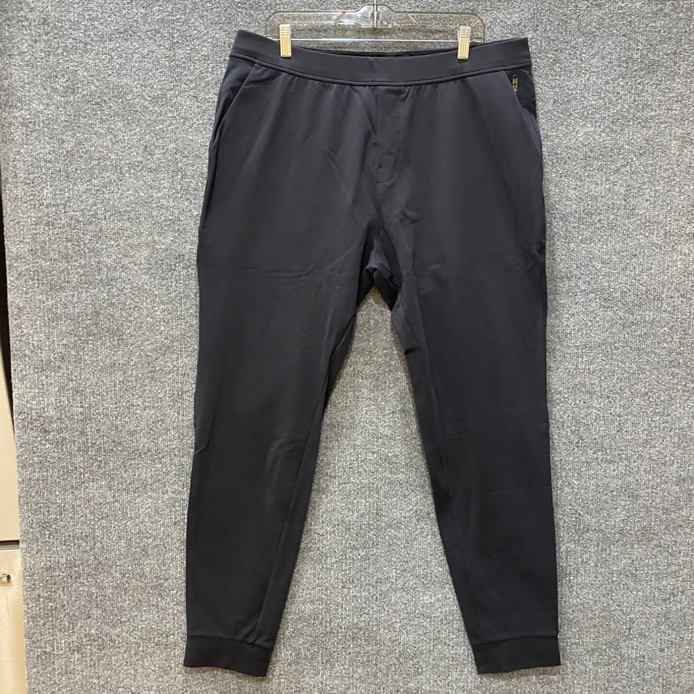 Public Rec All Day Every Day Jogger Mens 38 Black Cuffed Stretch Pants NWT